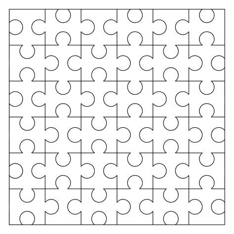 Jigsaw Puzzle Printable Template